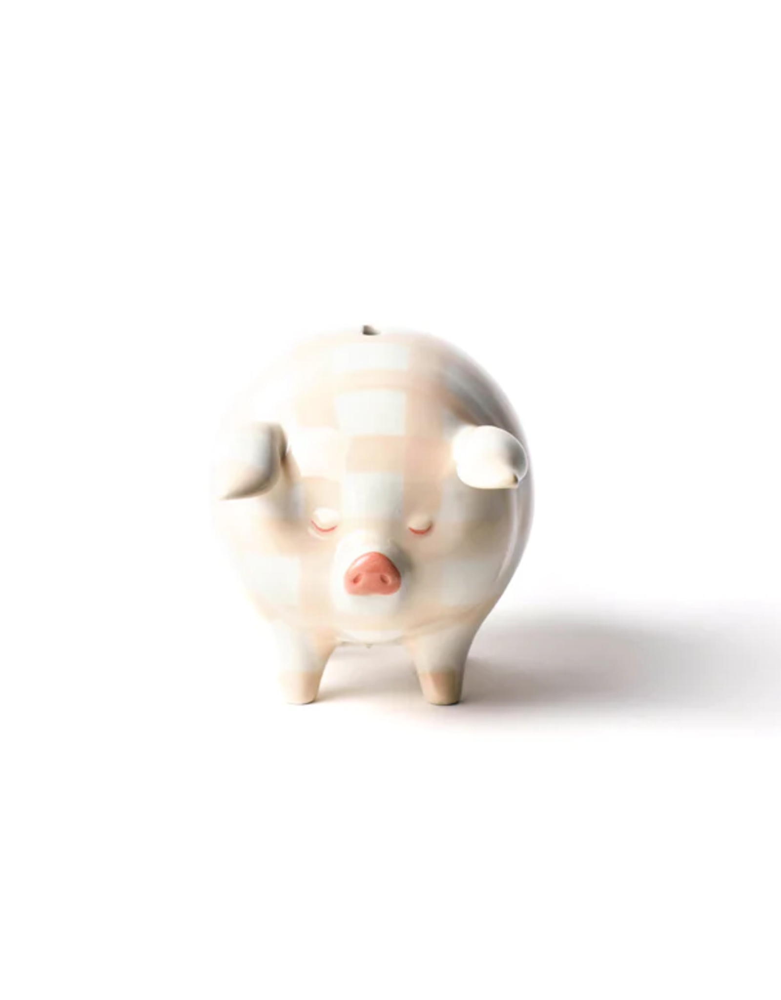 Piggy Bank Gingham Pink