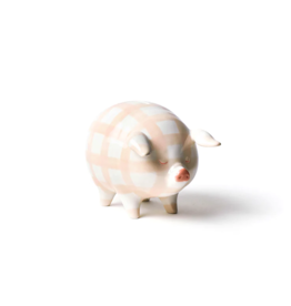Piggy Bank Gingham Pink