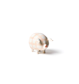 Piggy Bank Gingham Pink