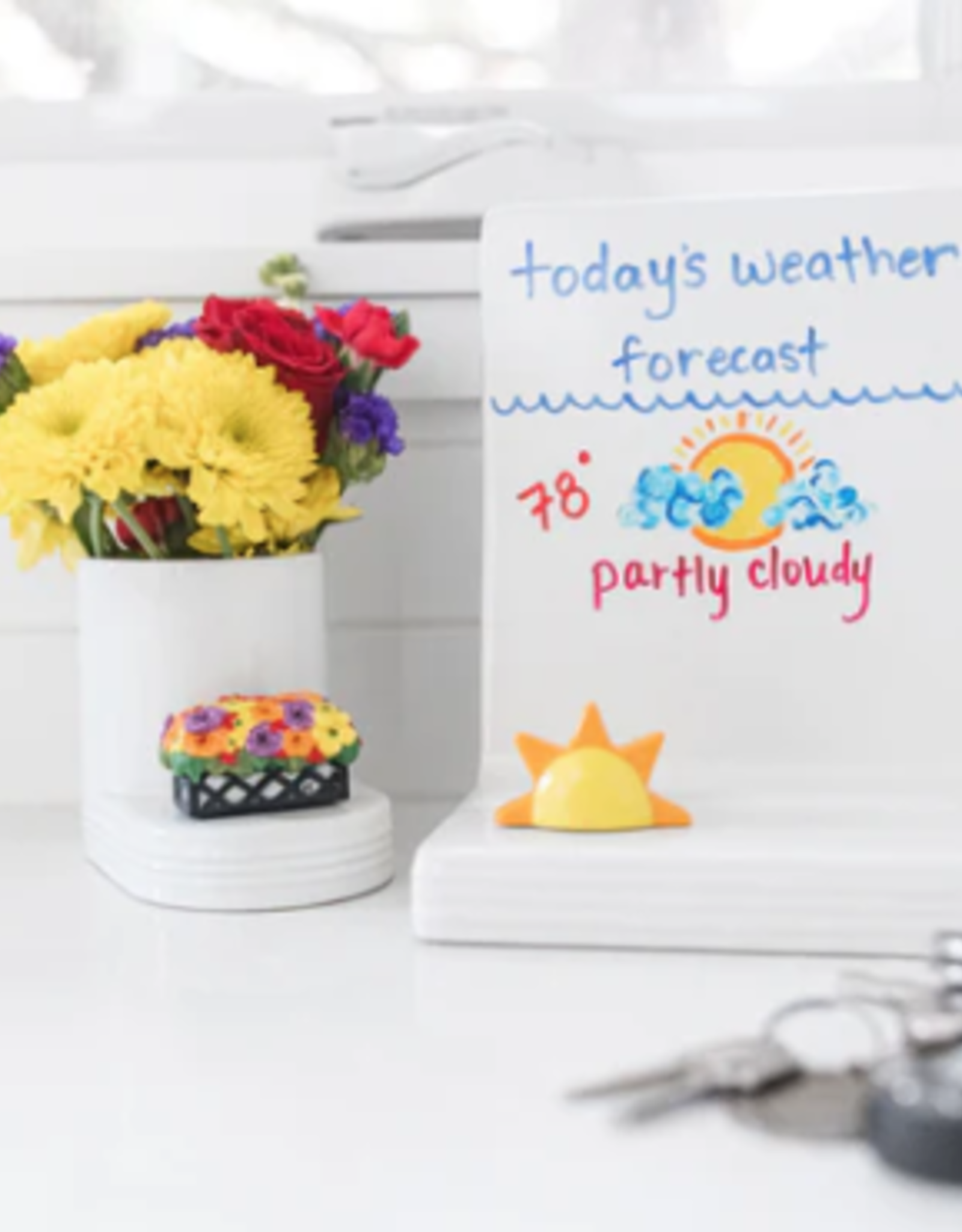 Mini Love Blooms Here (flower basket)