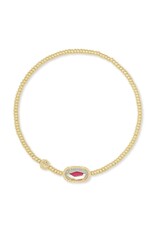 Bracelet Grayson Stretch Gold Dichroic Glass