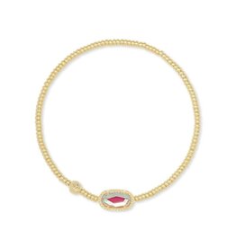 Grayson Bracelet Stretch Gold Dichroic Glass