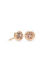 Earring Nola Stud RSG Rose Gold Drusy