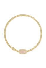 Bracelet Grayson Stretch Gold Rose Quartz