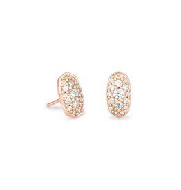 Grayson Crystal Stud Earrings Rose Gold/White CZ Grayson Crystal Stud Earrings Rose Gold/White CZ