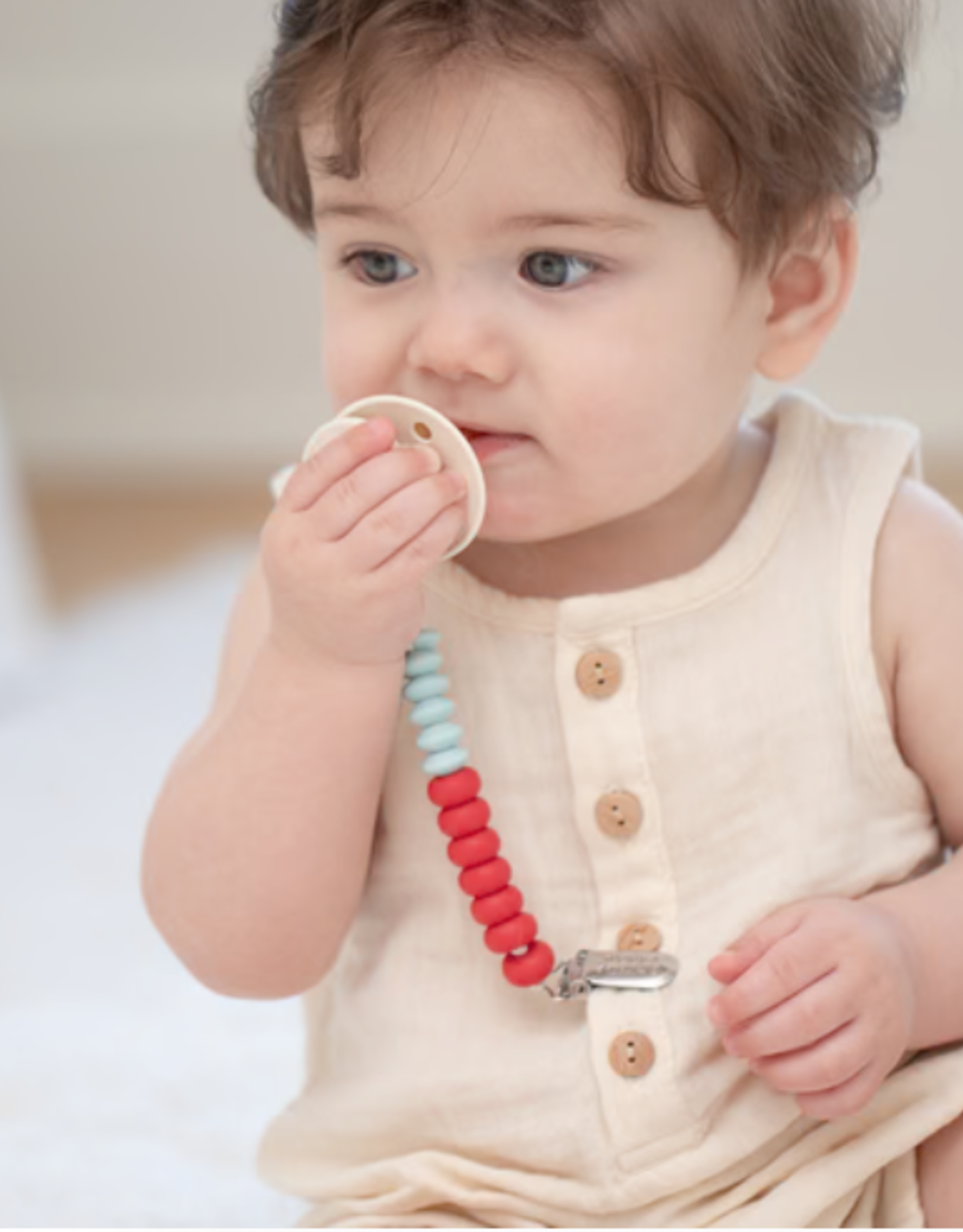 Pacifier Clip Cherry Duo