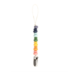 Pacifier Clip Rainbow Multi
