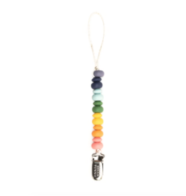 Pacifier Clip Rainbow Multi