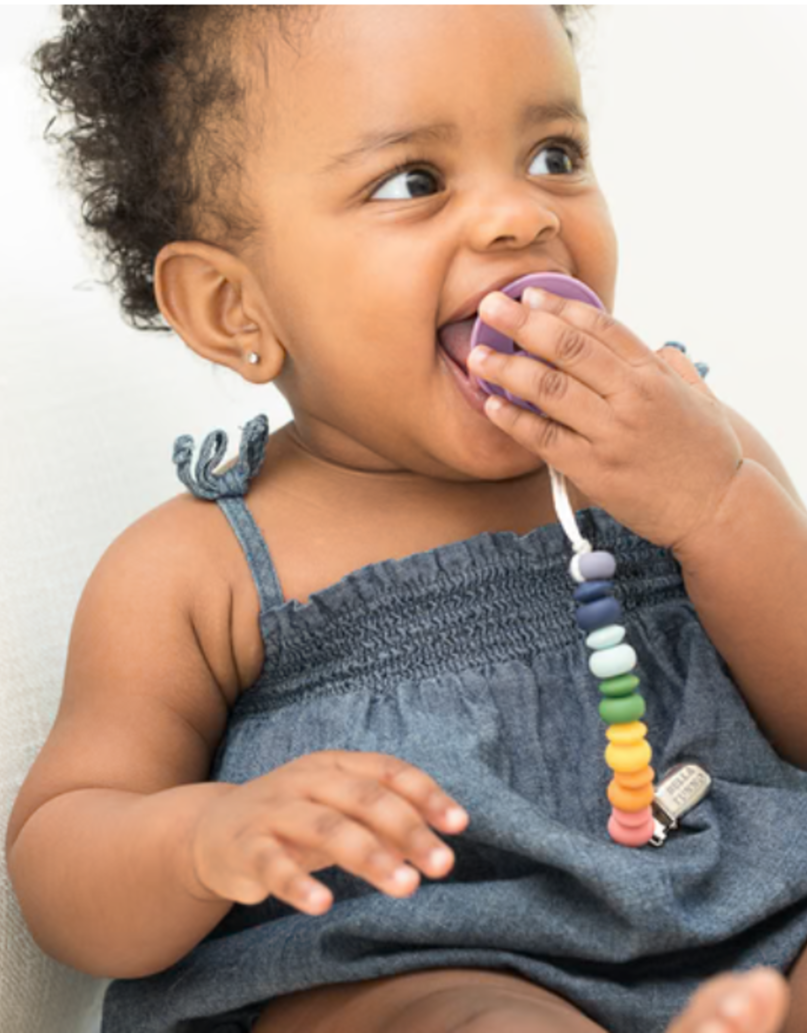 Pacifier Clip Rainbow Multi