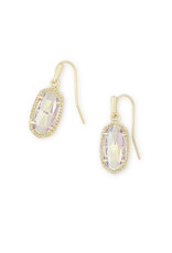 Earring Lee Gold Dichroic Glass