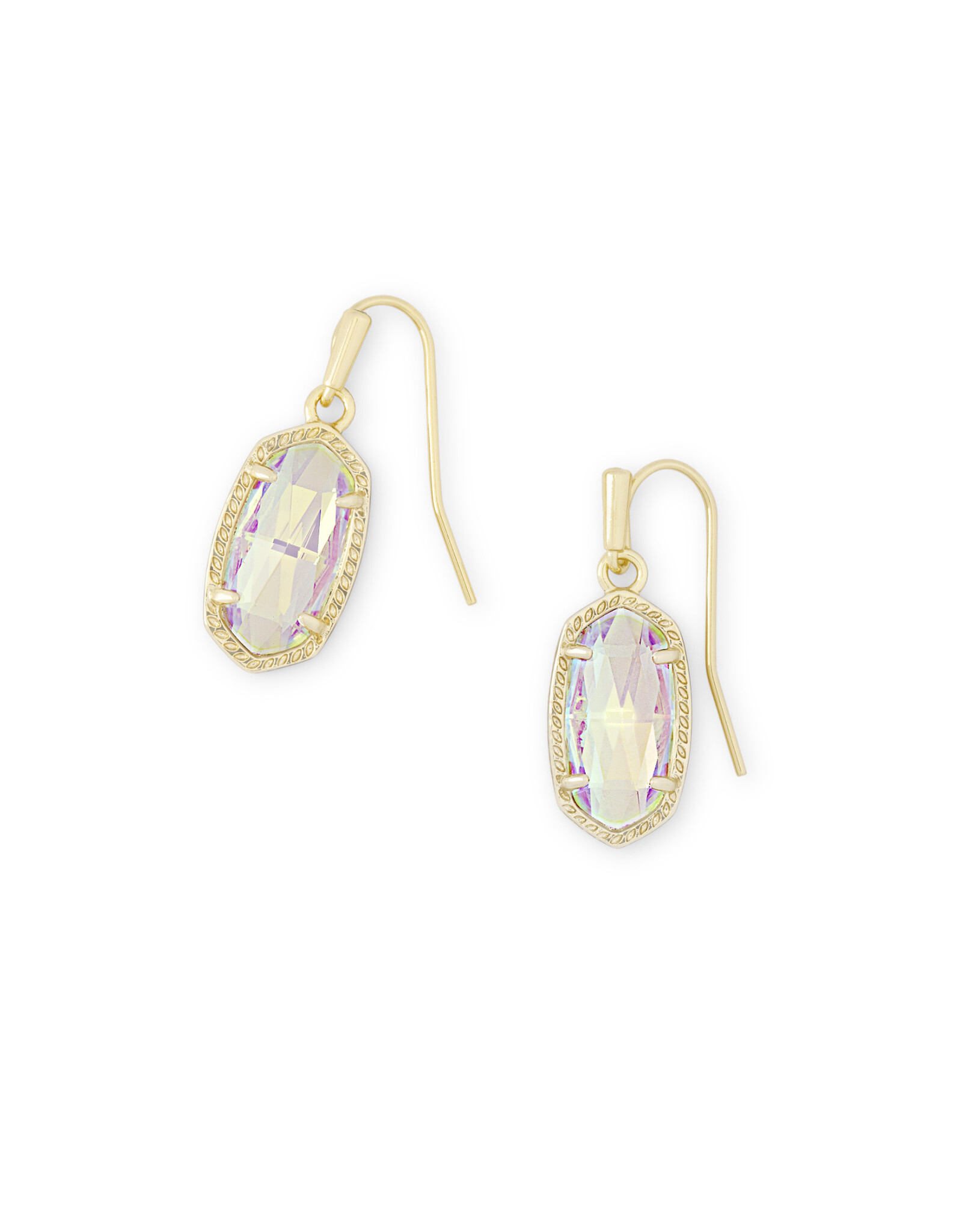 Earring Lee Gold Dichroic Glass