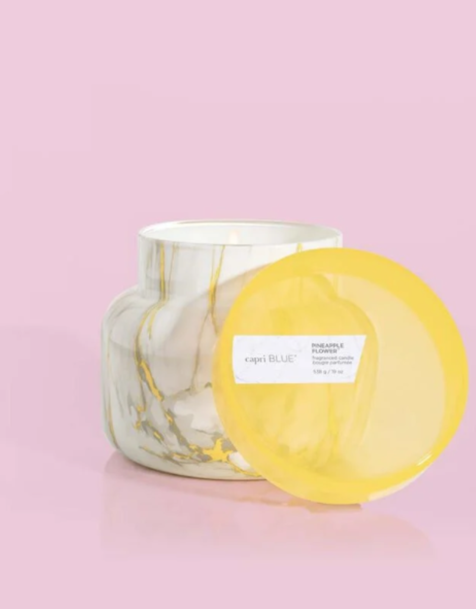 Candle 19 Mod Marble Pineapple Flower