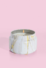 Candle 8.5 Travel Tin Mod Marble Pineapple Flower