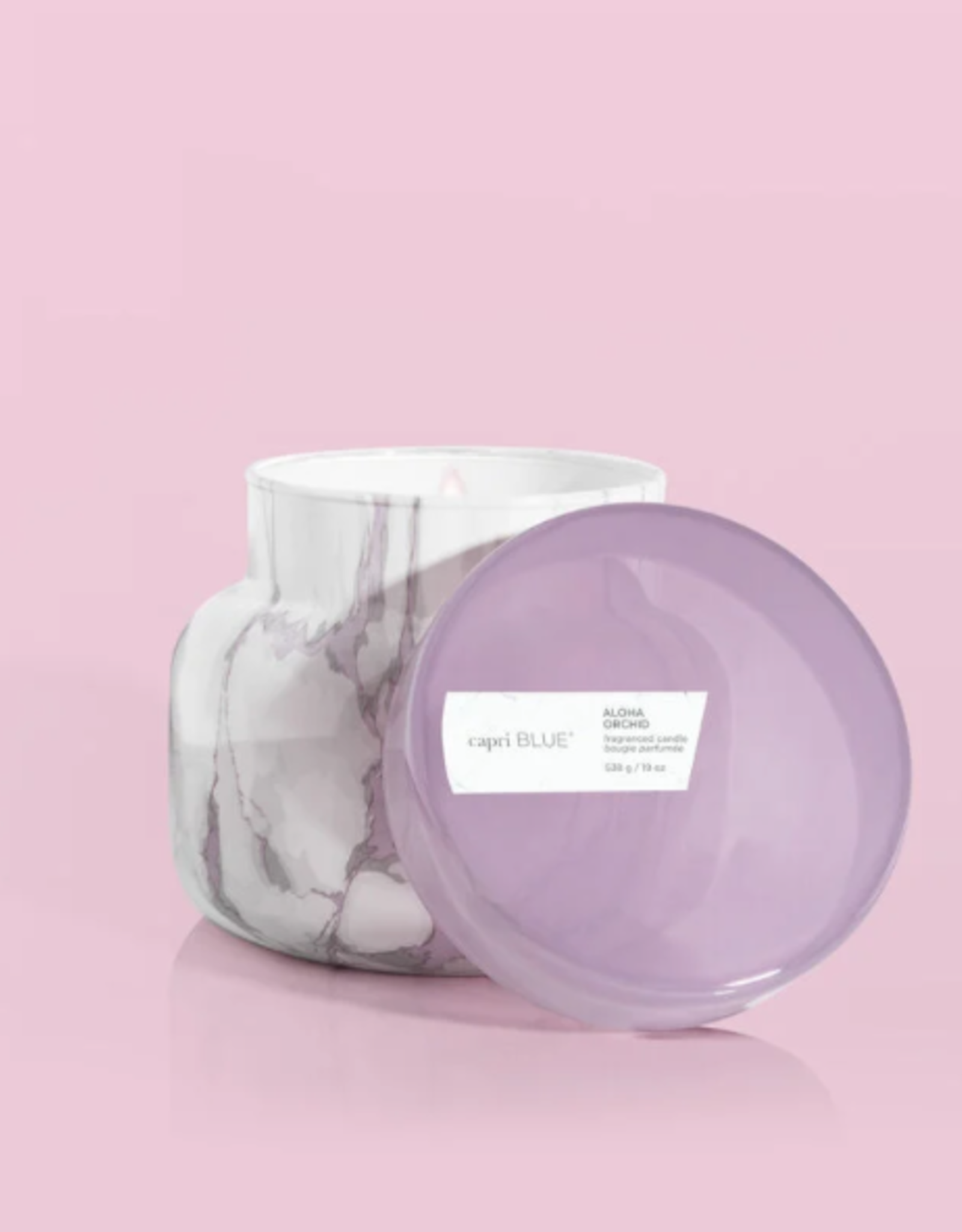Candle 19 Mod Marble Aloha Orchid