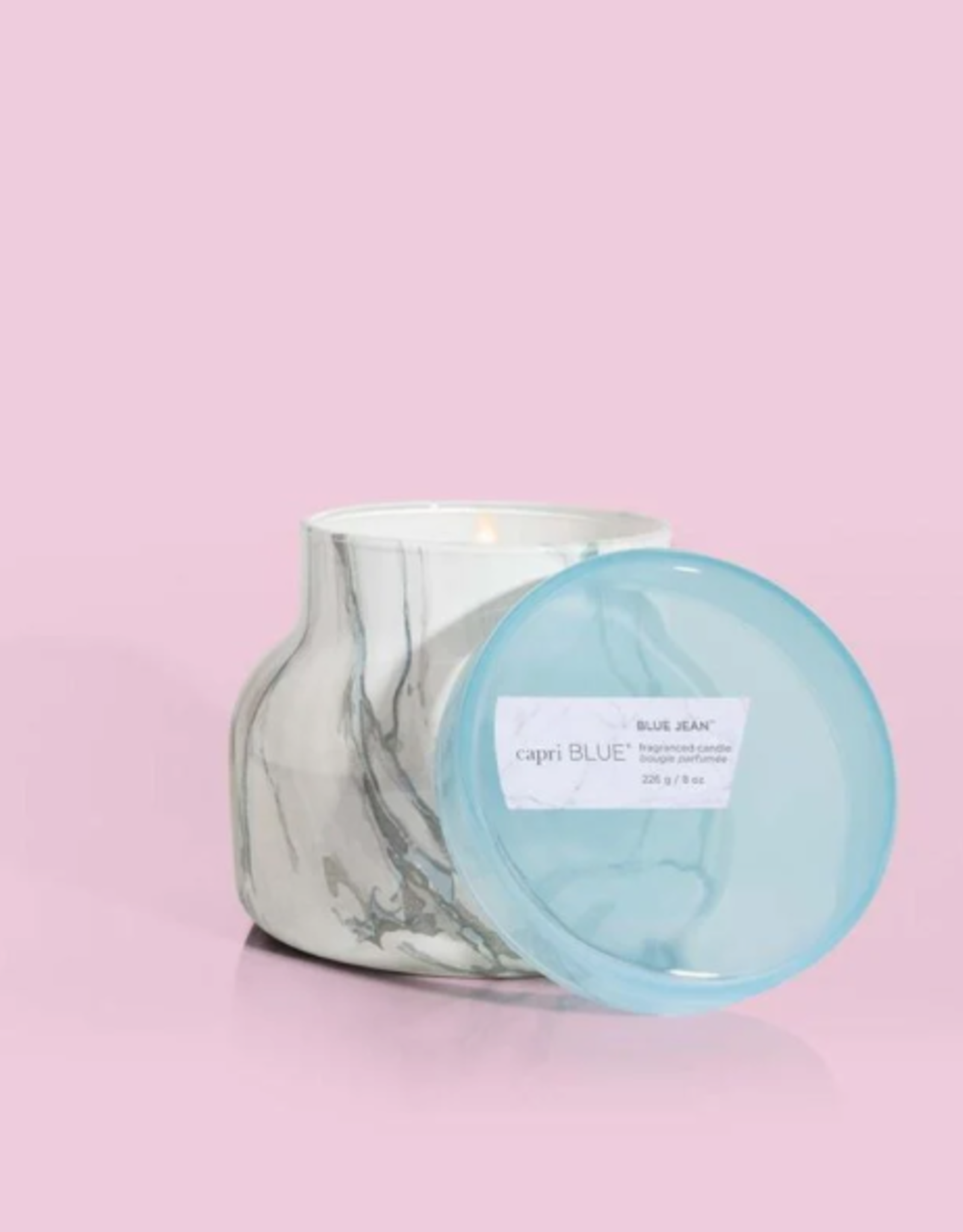 Candle 8 Mod Marble Blue Jean