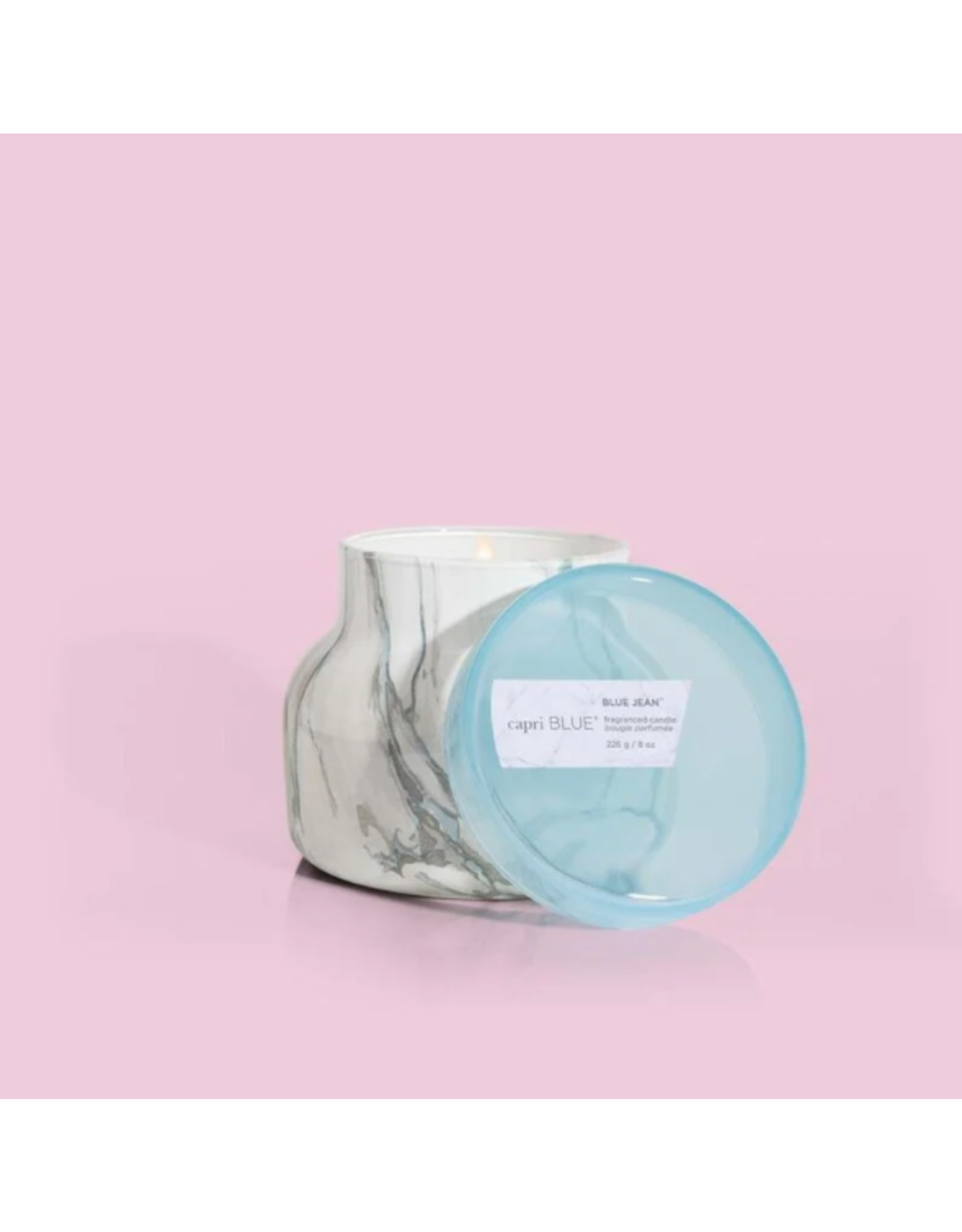 Candle 8 Mod Marble Blue Jean