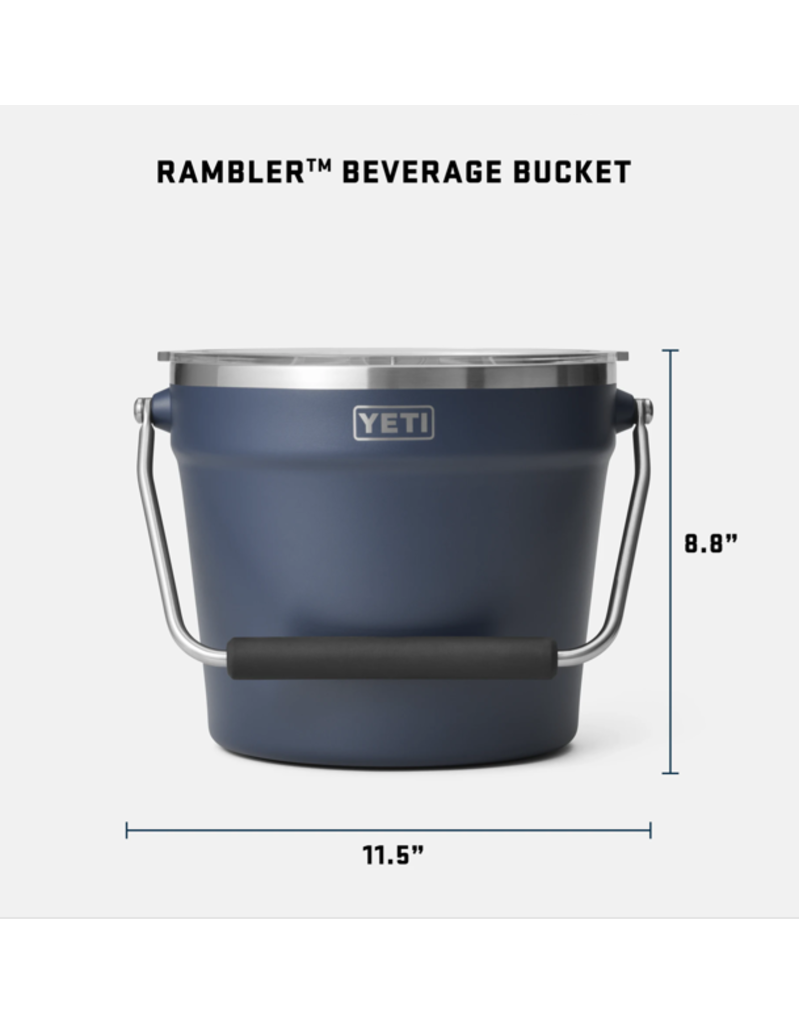 Rambler Beverage Bucket Navy