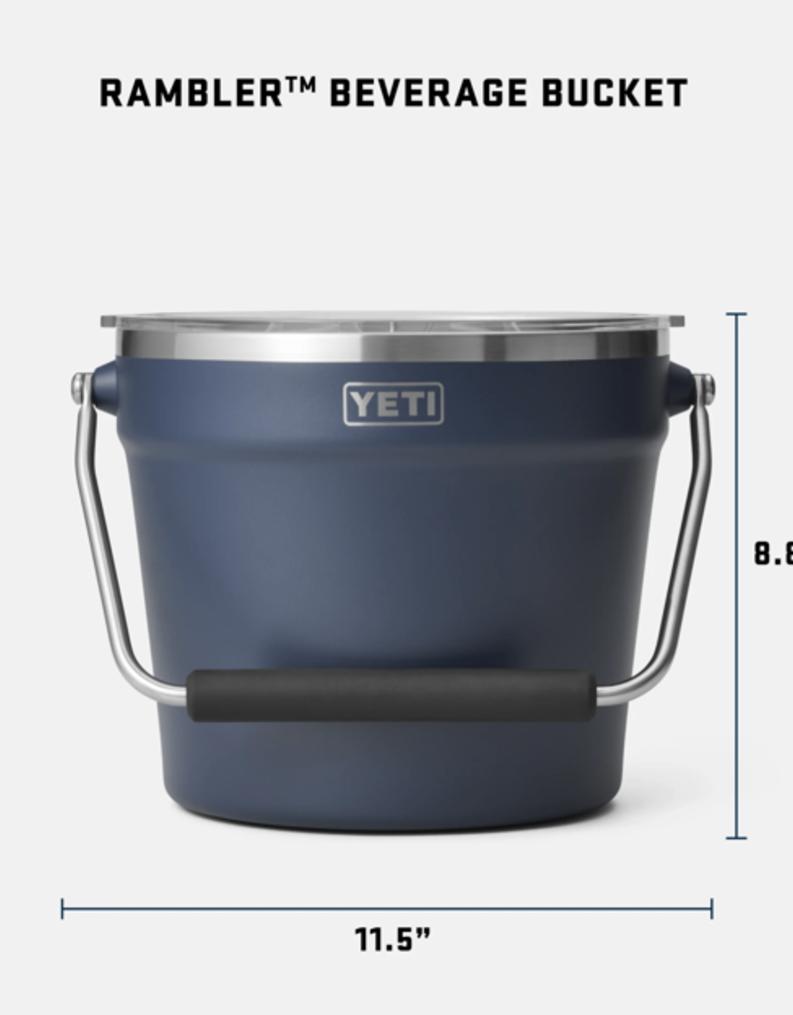 Rambler Beverage Bucket White
