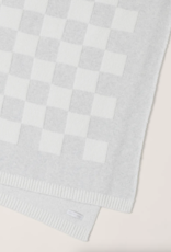 Cozychic Cotton Checkered Throw Gray/Cream