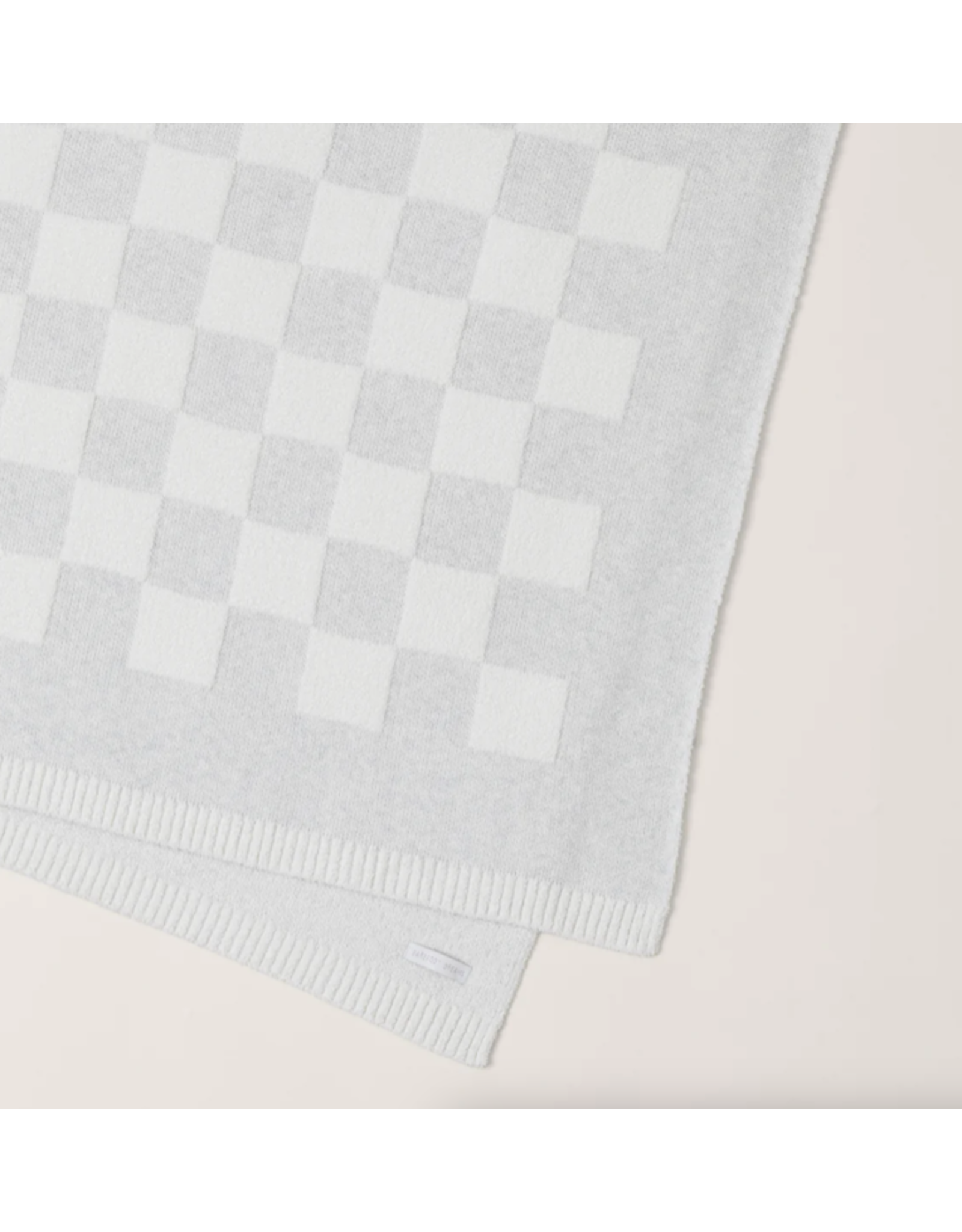 Cozychic Cotton Checkered Throw Gray/Cream