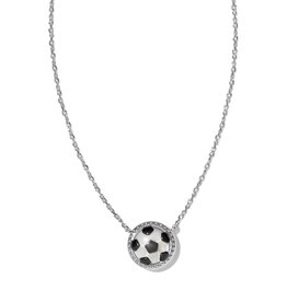 Soccer Short Pendant Necklace Silver