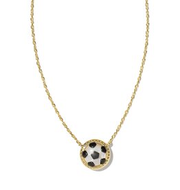 Soccer Short Pendant Necklace Gold