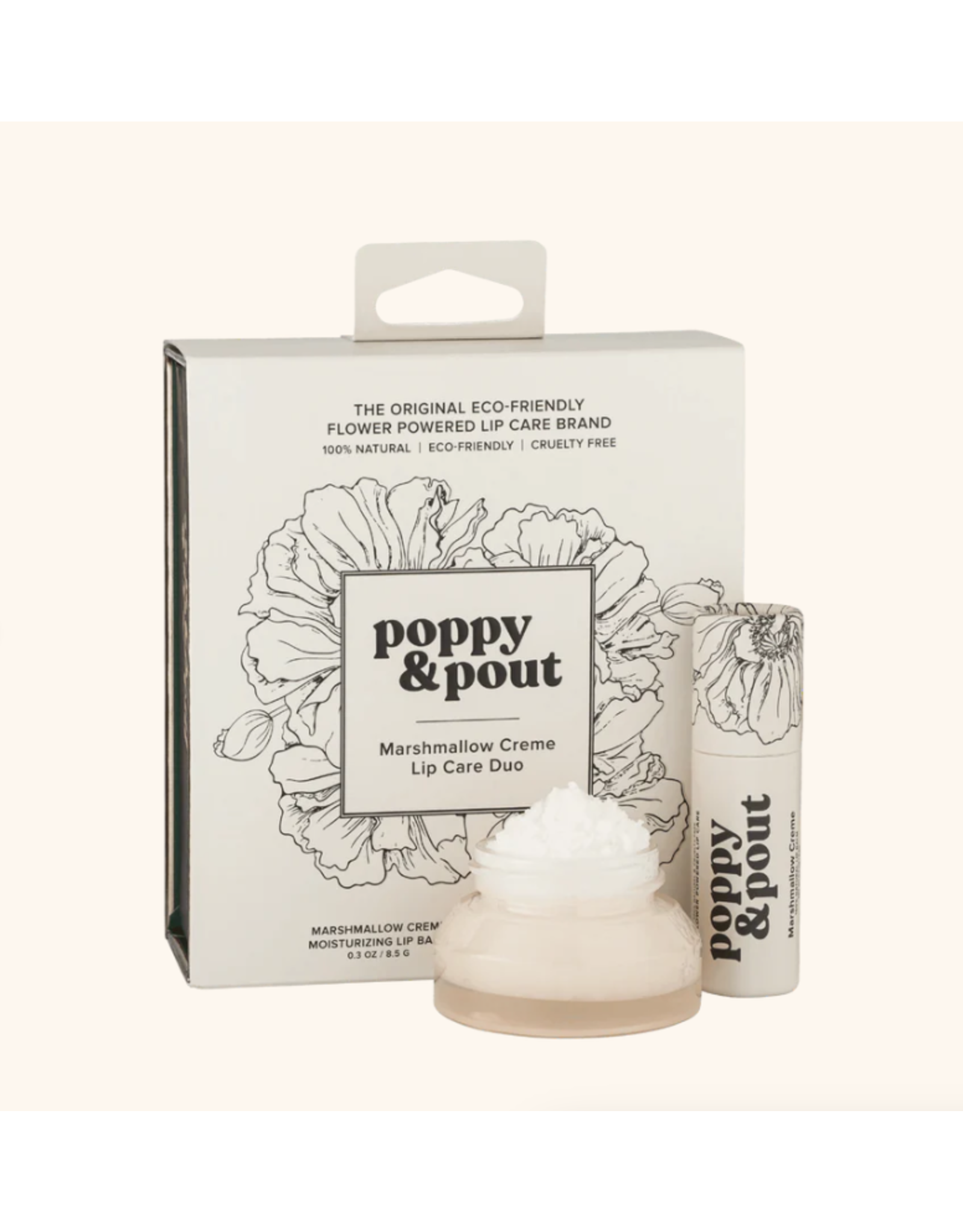 Poppy & Pout Marshmallow Cream Lip Care Duo