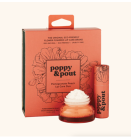 Poppy & Pout Pomegranate Peach Lip Care Duo