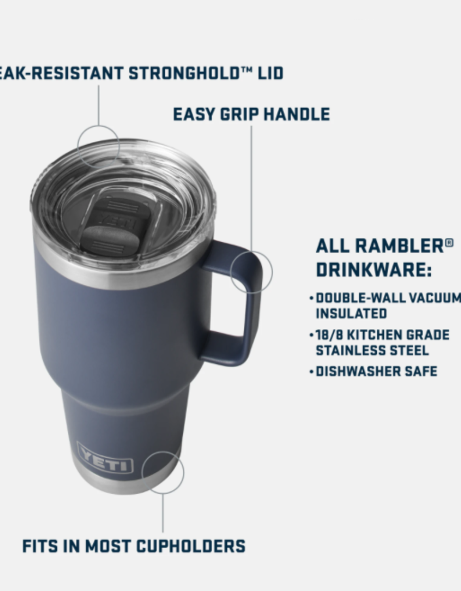 Rambler 30oz Travel Mug Key Lime