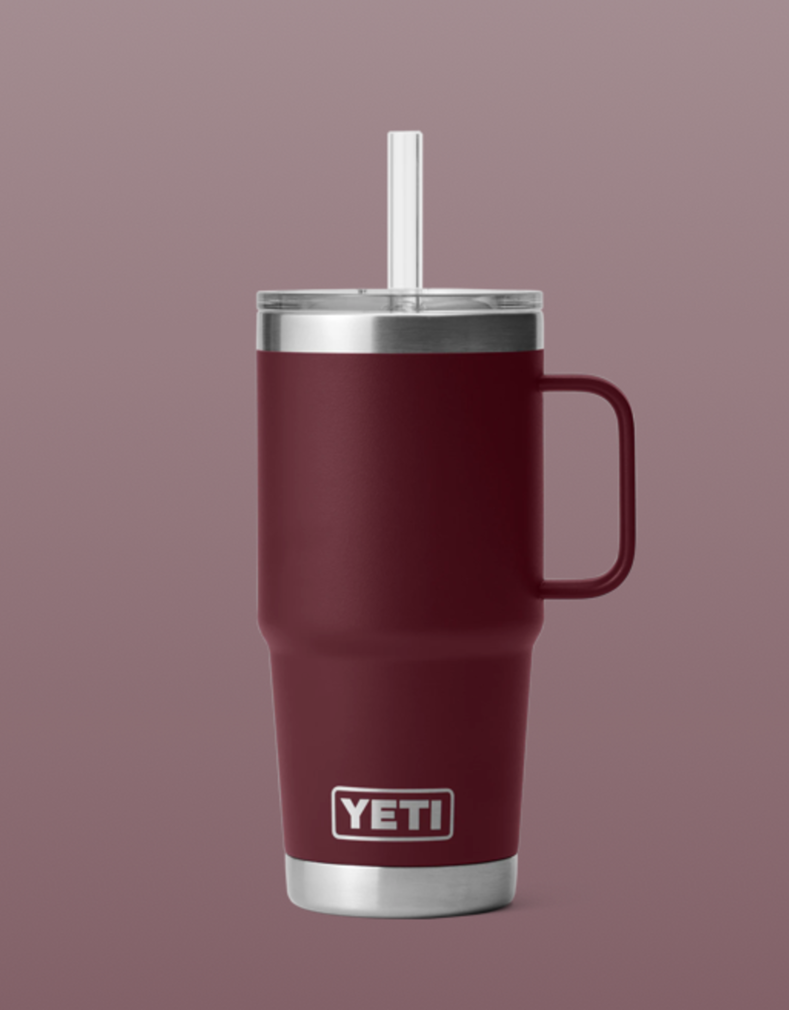 Rambler 25oz Straw Mug Wild Vine Red