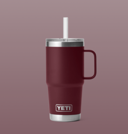 Rambler 25oz Straw Mug Wild Vine Red