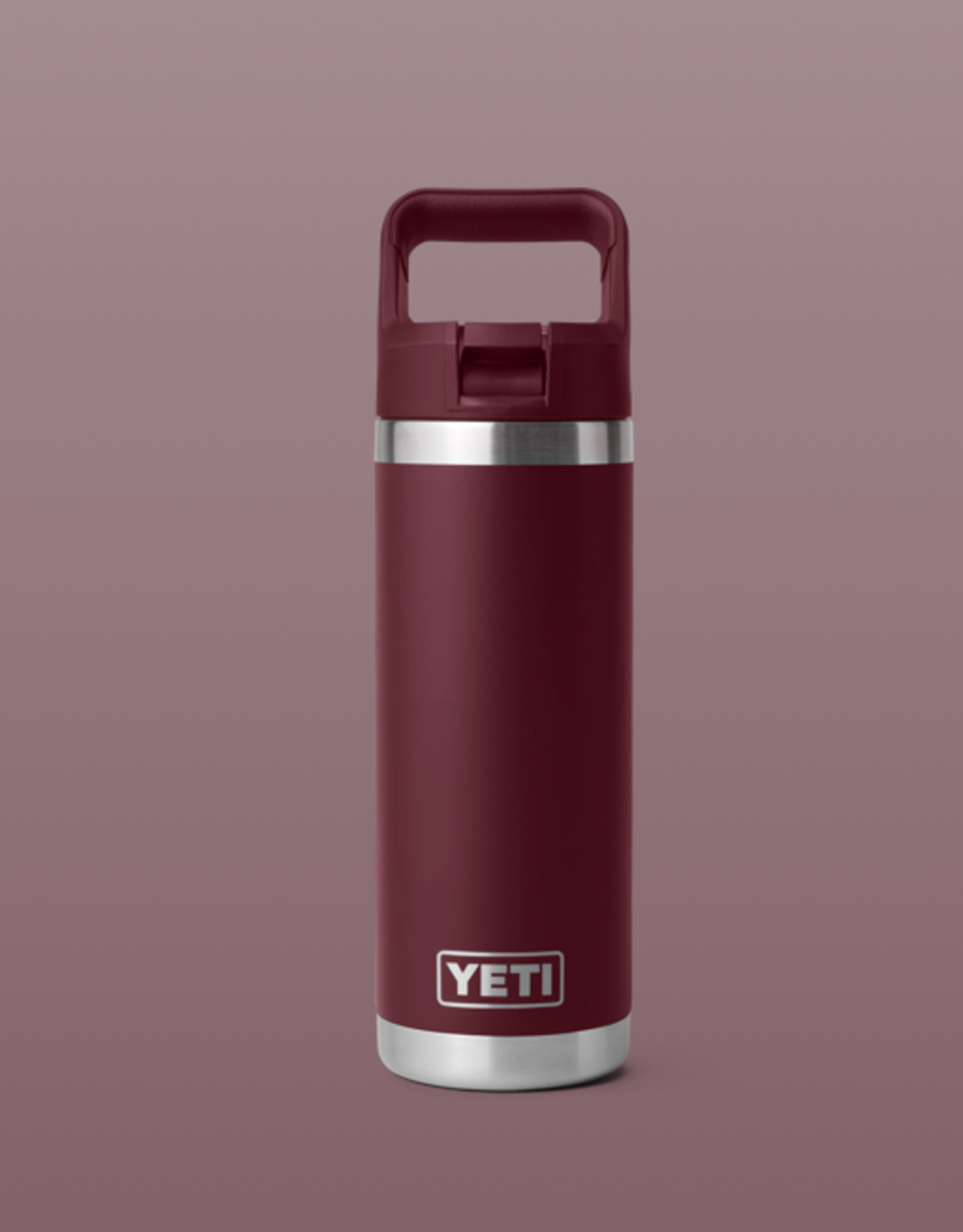 Rambler 18oz Straw Bottle Wild Vine Red