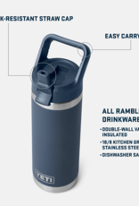 Rambler 18oz Straw Bottle Wild Vine Red