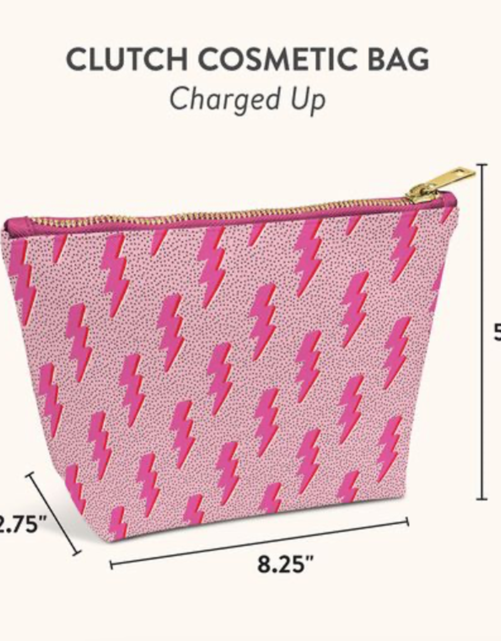 Clutch Cosmetic Pouch Charged Up