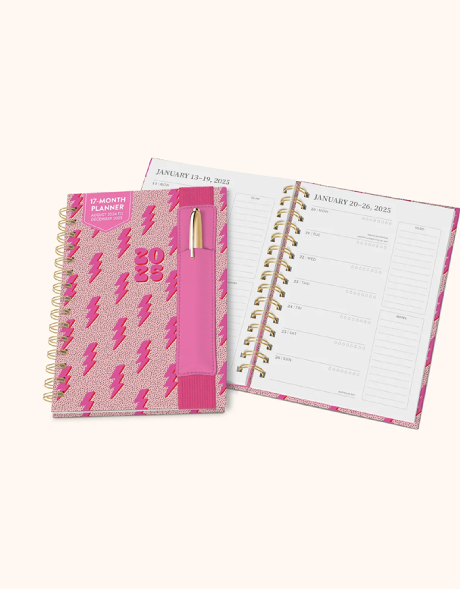 Oliver Notebook w/ Pen Pocket Charged Up
