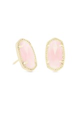 Earring Ellie Gold Rose Quartz