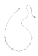 Haisley Heart Silver Strand Necklace