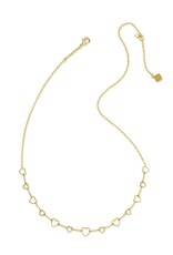 Haisley Heart Gold Strand Necklace