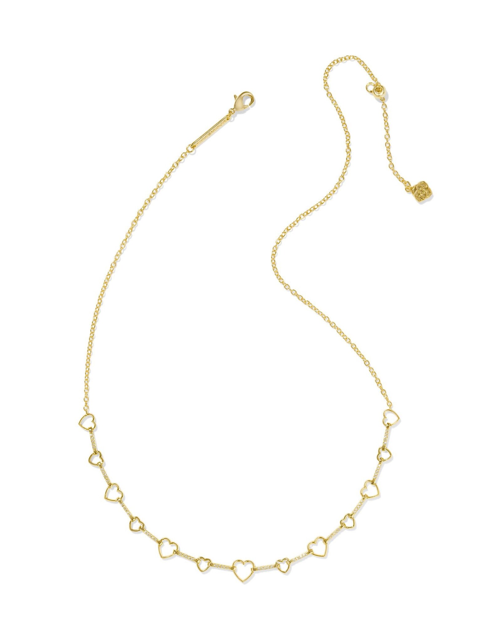 Haisley Heart Gold Strand Necklace