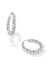 Haisley Hoop Earrings Silver