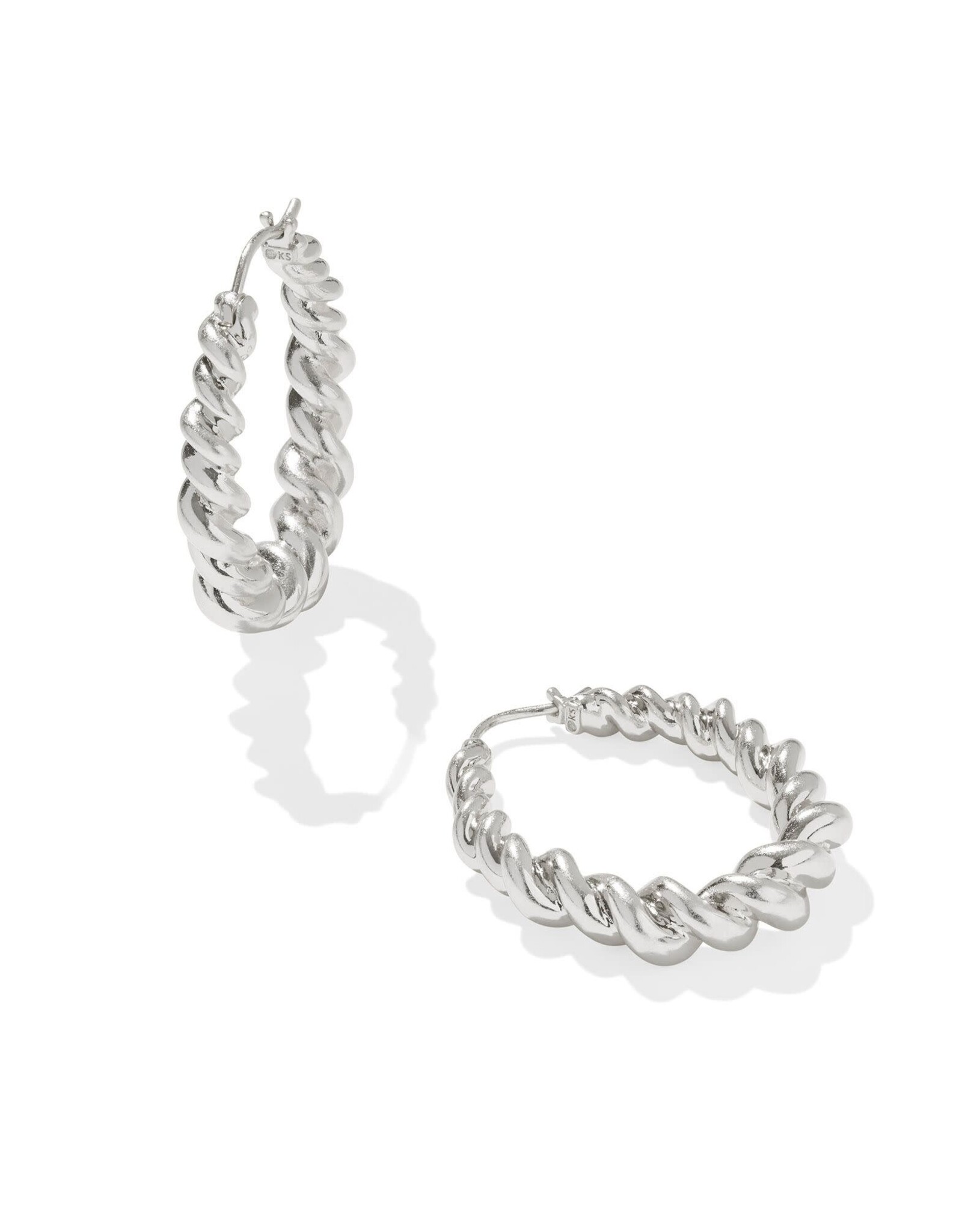 Haisley Hoop Earrings Silver