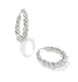 Haisley Hoop Earrings Silver Haisley Hoop Earrings Silver