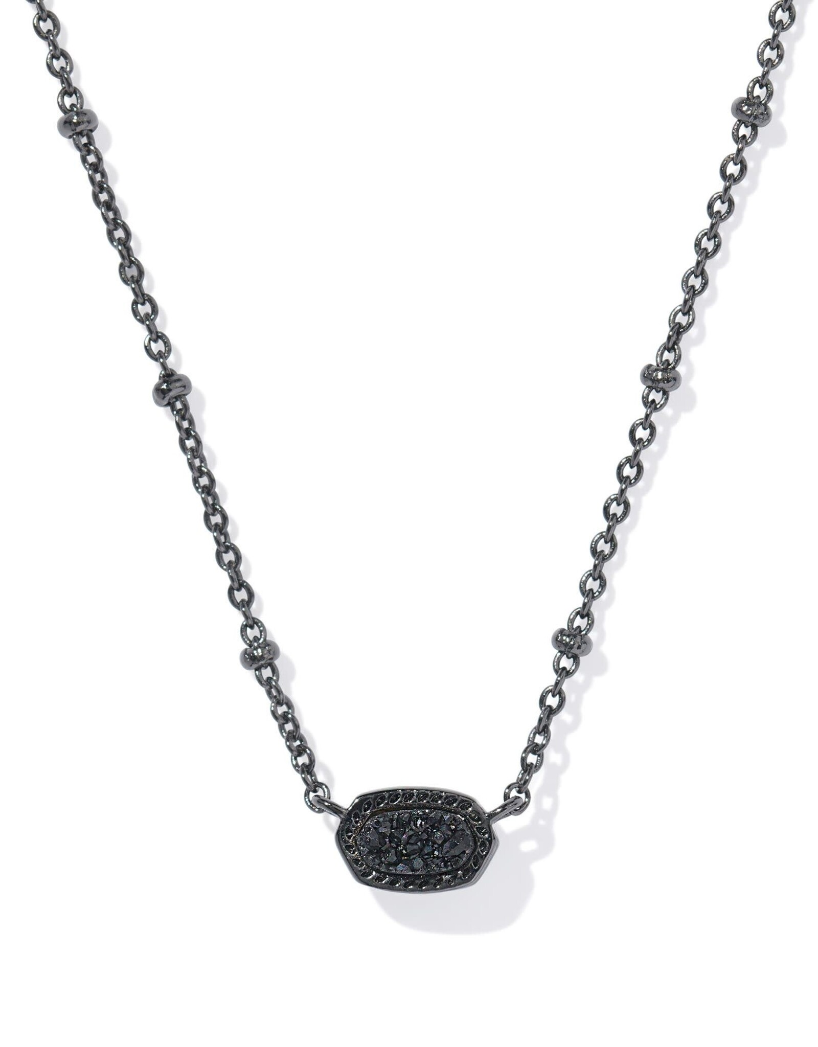 Mini Elisa Satellite Gunmetal Necklace