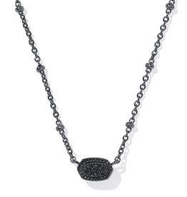 Mini Elisa Satellite Gunmetal Necklace