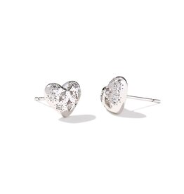 Holland Silver Heart Stud Earrings Holland Silver Heart Stud Earrings