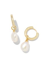 WILLA PEARL HUGGIE EARRINGS