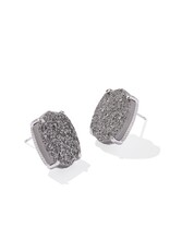 Daphne Silver Large Stud Earrings