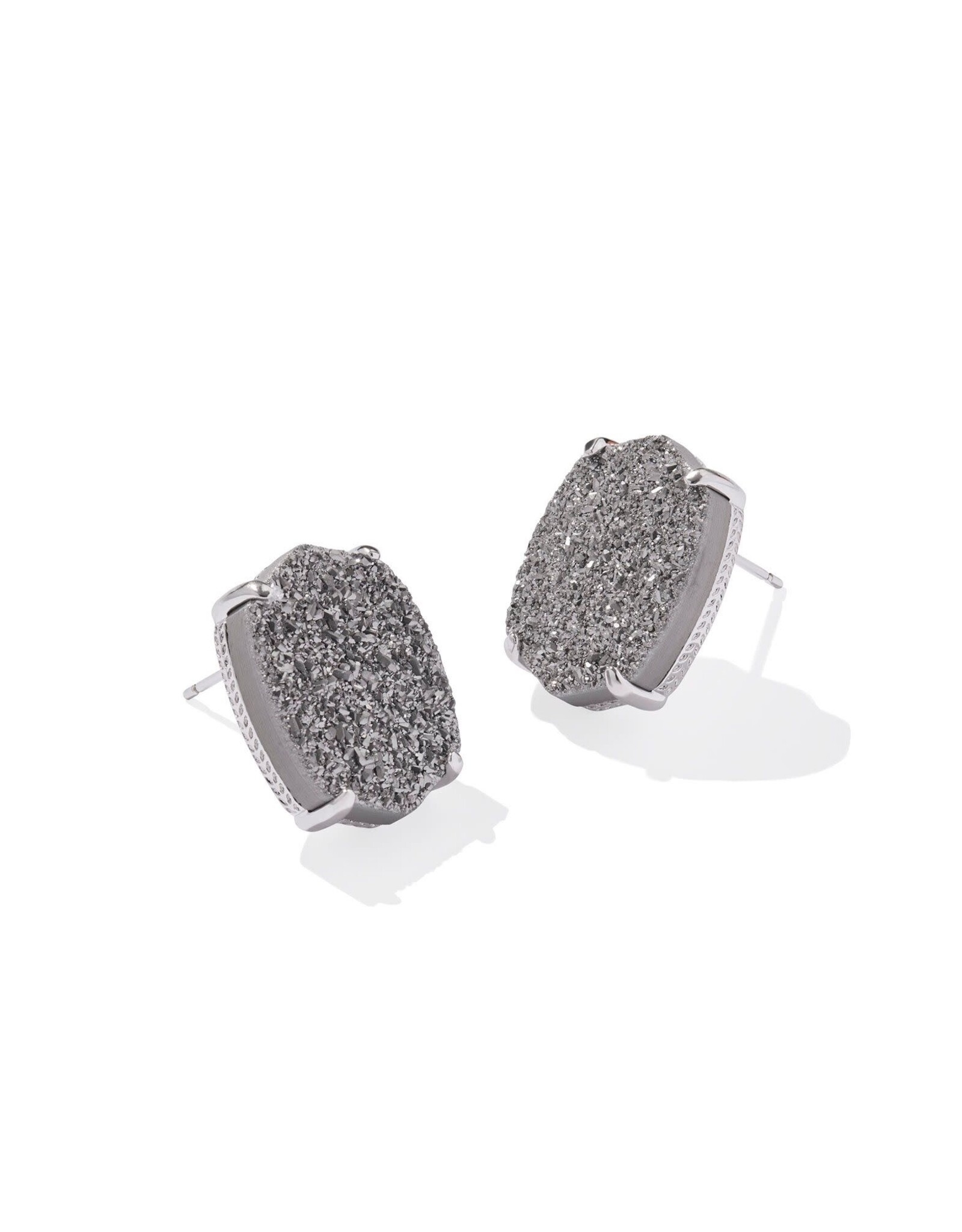 Daphne Silver Large Stud Earrings