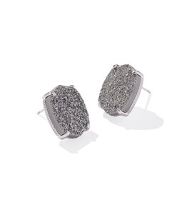 Daphne Silver Large Stud Earrings Daphne Silver Large Stud Earrings