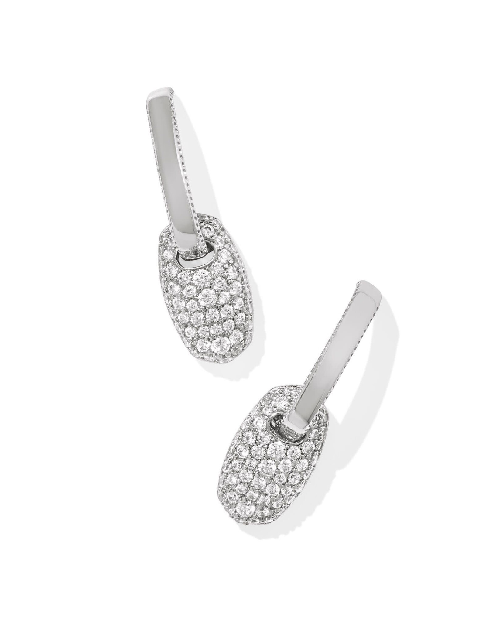 BAILEY PAVE HUGGIE EARRINGS